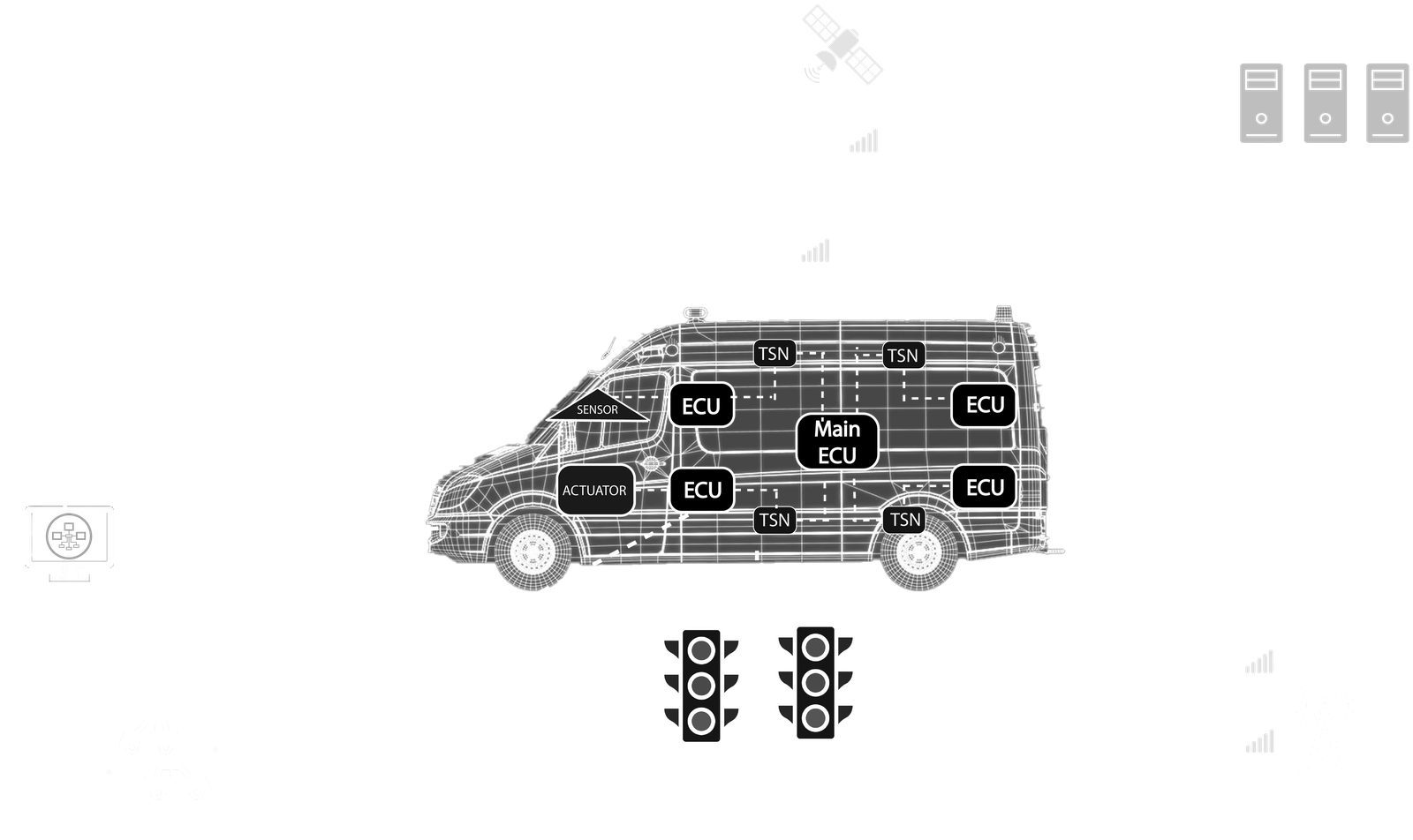 Side view of an ambulance image
